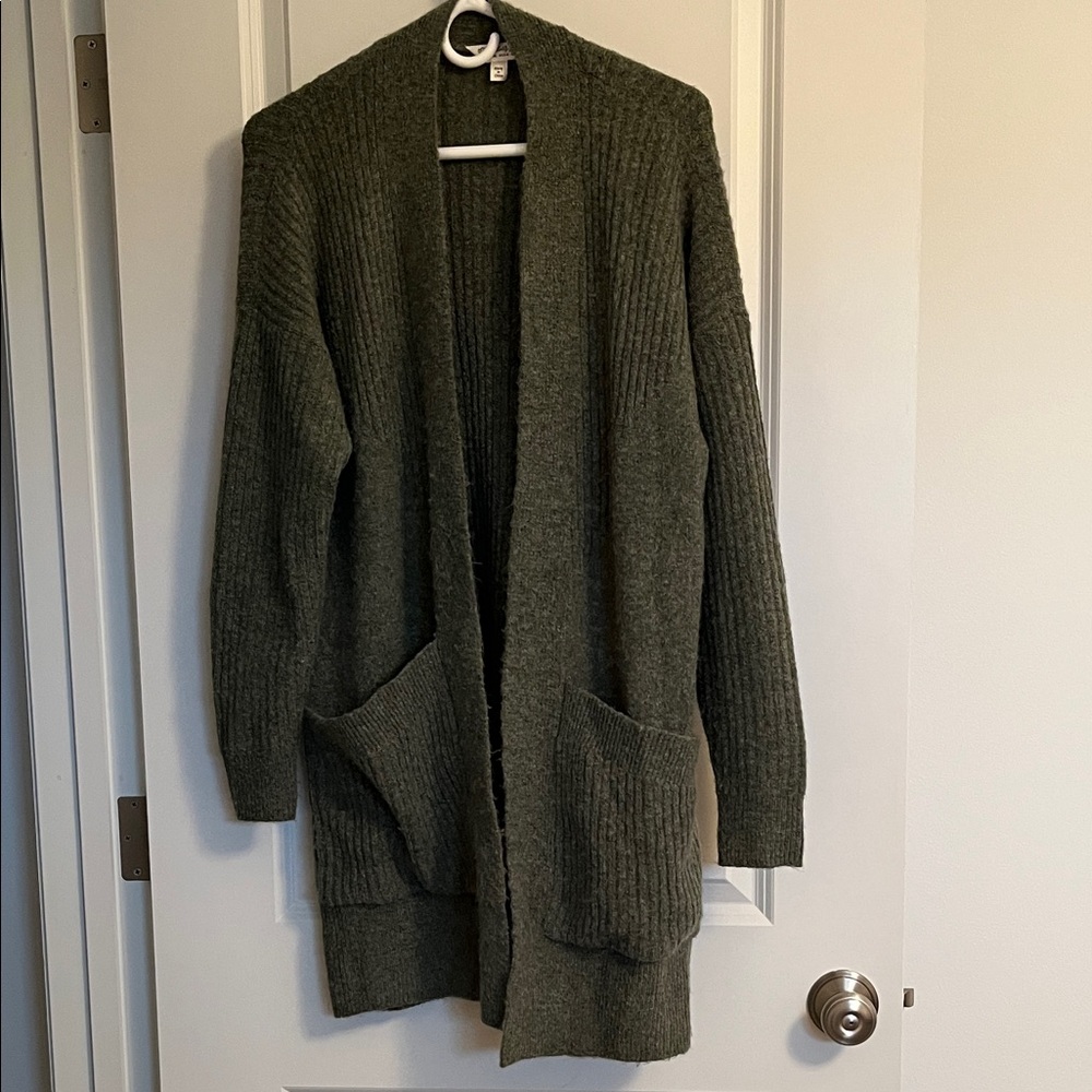 Miss Selfridge Dark Green (Olive) Women's Cardigan